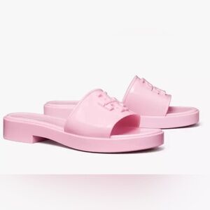 Tory Burch ELEANOR JELLY SLIDE Petunia Pink Size 12 Waterproof (New)